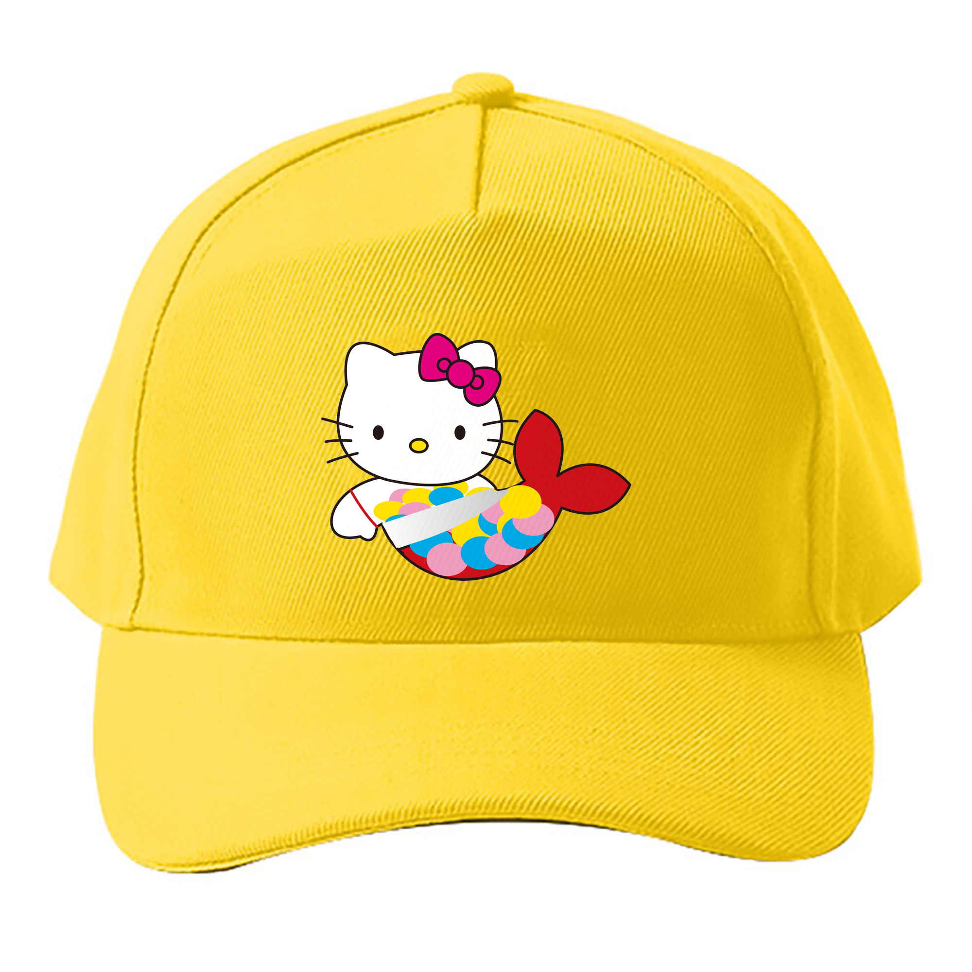 （画像用） Hello Kitty ハローキティ ベースボールキャップ 綿100％ 男女兼用 帽子 スポーツ